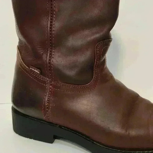 Establo Men's Workboots, Leather Western Cowboy Pull on  US Men's 9 - Picture 9 of 9